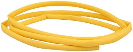 X-DREE 2M אורך דיה פנימי 9.5 ממ חום פוליאולפין חום צינור צינור צינור צהוב צהוב (Tubo Termoretractil de PolioLefina
