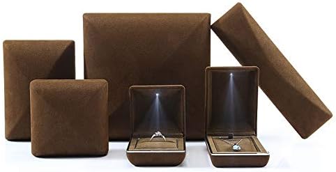 TEERWERE מארגן אחסון תכשיטים מדף טבעת קטנה עגיל עגיל מארגן אחסון ארגון קופסת מתנה להצעה ליום הולדת