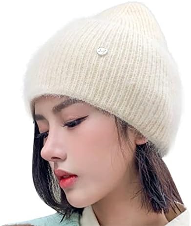 נשים של החורף לסרוג כפת כובע נשים מקרית לקפל מכפלת חם כובע לסרוג כובע מוצק לקצץ כובע שעווה חמה בד נהג משאית