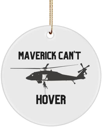 מאבריק לא יכול לרחף קישוט גופן שחור, H 60 טייס, MH 60 מ 'חבל מהיר, מתנת טייס מסוק, מתנת טייס של HELO, מתנת טייס
