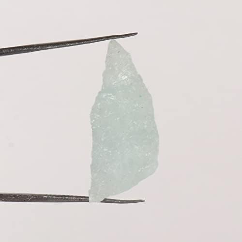 Gemhub 15.95 CT A Aqua Sky Aquamarine Crystal Crystal Chakra Chakra רופף גביש ריפוי אבן חן לכיבוש, חיתוך, lapidary,