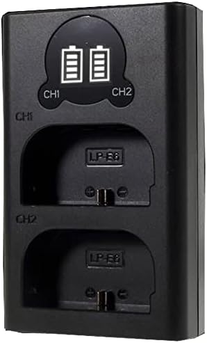 LP-E8 מטען סוללות USB כפול עבור LC-E8 LC-E8E EOS 550D EOS 600D EOS 650D EOS 700D EOS KISS X4 EOS KISS X5 EOS