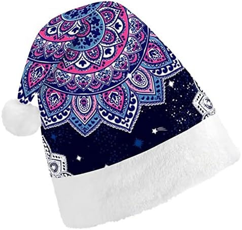הודי פרחוני פייזלי קישוט דפוס חג המולד כובעי בתפזורת מבוגרים כובעי חג המולד כובע לחגים חג המולד ספקי