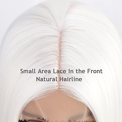 ארוך ישר לבן פאות לנשים סינטטי פאות התיכון חלק יומי להשתמש שערות