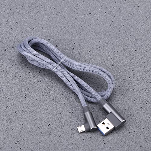 Ultechnovo USB C 90 מעלות כבל USB כבל מיקרו, כבל מטען כבלים של 90 מעלות, זווית ימנית, 2.4 א ',