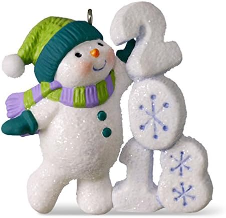 קישוט לחג המולד של Hallmark Keepsake לשנת 2018 מיום, עשור כיף כפור שלג איש שלג
