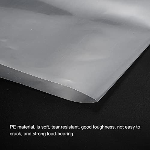 פטיקיל ברור שטוח שקיות פולי פתוחות ללא דקיקים PE פלסטיק קמעונאות פלסטיק 5.5 מיל 6x12 פנימה לחומרה, פריטי