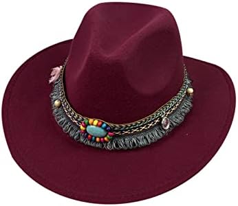 פדורה פדורה אופנתית גברים בנות רחבות לנשים לבוש כובע נשים וכובעים כובעי בייסבול כובעי קאובוי גדולים