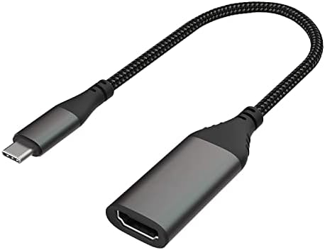 Pulwtop סוג C USB C ל- HDMI מתאם 4K@60Hz, אלומיניום דק במיוחד HDMI ל- USB C תואם לרעם 3 יציאה לתצוגת