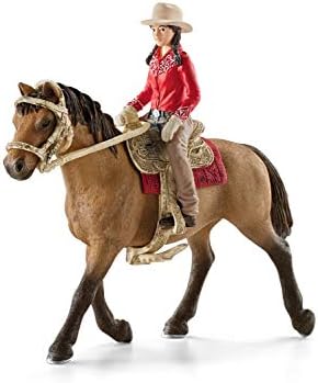 שלייך סוס מועדון, מערבי רודיאו סוס צעצועי בנים ובנות, מערבי רוכב עם סוס צלמית, גילים 5+