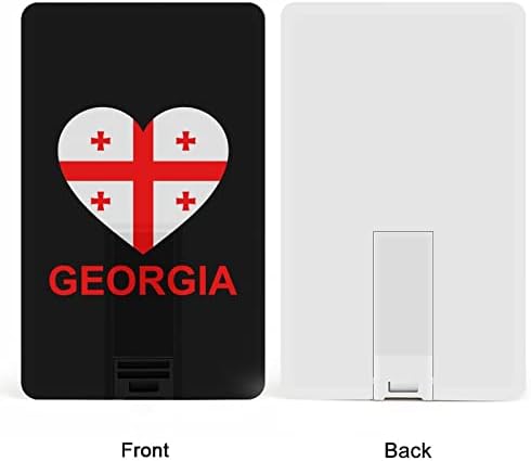 אהב את כרטיס האשראי של ג'ורג'יה כרטיס פלאש USB כונן זיכרון נייד מקל אחסון מפתח כונן 64 גרם