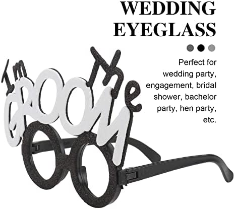 מסיבת חתונה Abaodam משקפי ראייה אני מ 'כוסות החתן מצחיקות משקפי חן לחתונה, משקפי שמש משקפי שמש מפוארים