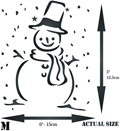 סטנסיל שלג, 5 איקס 6 אינץ - עיצוב רעיונות חג המולד & מגבר; שבלונות כרטיס עבור תבנית ציור