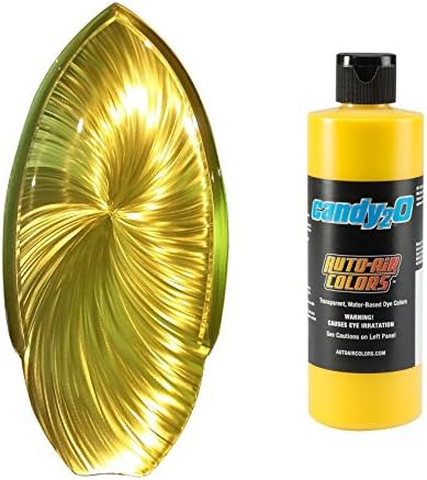 Createx Auto-Air Colors Candy2O לימון צהוב 4653 4oz צבעים מותאמים אישית