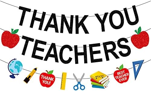 תודה לך מורים באנר, תודה לך מורים קישוטים, מורה הערכה באנר קישוטים, מורה הערכה שבוע זר באנר, מורים יום מסיבת