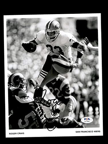 רוג'ר קרייג PSA DNA חתום 8x10 חתימות צילום 49ers - תמונות NFL עם חתימה